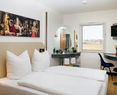 Twin-Zimmer mit zwei Einzelbetten